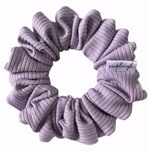 Load image into Gallery viewer, Dusty Violet Bamboo Ribbed Scrunchie