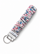 Load image into Gallery viewer, Scrunchie Key Wristlet - Flower Girl