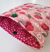Load image into Gallery viewer, Quilted E-Reader Sleeve - Cherry