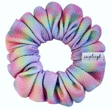 Load image into Gallery viewer, Rainbow Tie-Dye Puffer Scrunchie