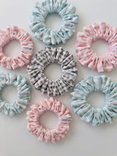 Load image into Gallery viewer, Powder Blue Gingham Scrunchie