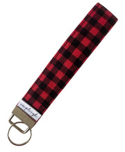 Load image into Gallery viewer, Key Wristlet - Buffalo Plaid