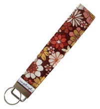 Load image into Gallery viewer, Key Wristlet - That 70’s Wristlet (Orange)