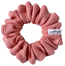 Load image into Gallery viewer, Creamy Peach Rib Knit Scrunchie