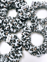 Load image into Gallery viewer, Denim Leopard Scrunchie - CLEARANCE