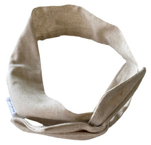 Load image into Gallery viewer, Natural Linen Hair Wrap w/ Wire