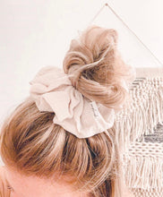 Load image into Gallery viewer, Almond Organic Muslin Scrunchie