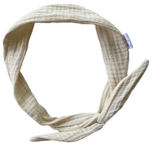 Load image into Gallery viewer, Almond Organic Muslin Hair Wrap w/ Wire