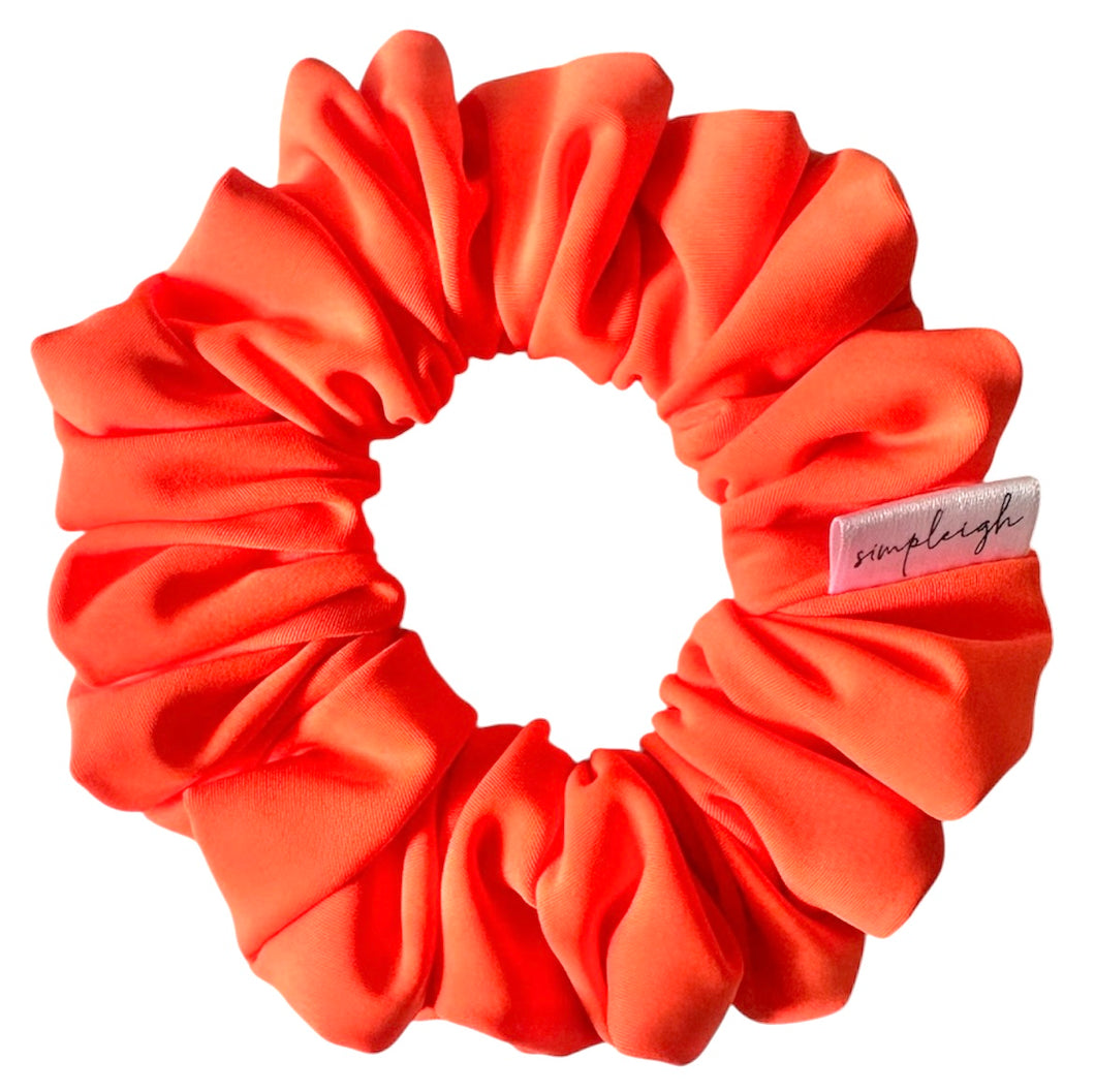 Neon Orange Swim+Active Scrunchie