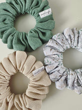 Load image into Gallery viewer, Cream Crepe Knit Scrunchie
