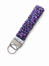 Load image into Gallery viewer, Scrunchie Key Wristlet - Heirloom Violet
