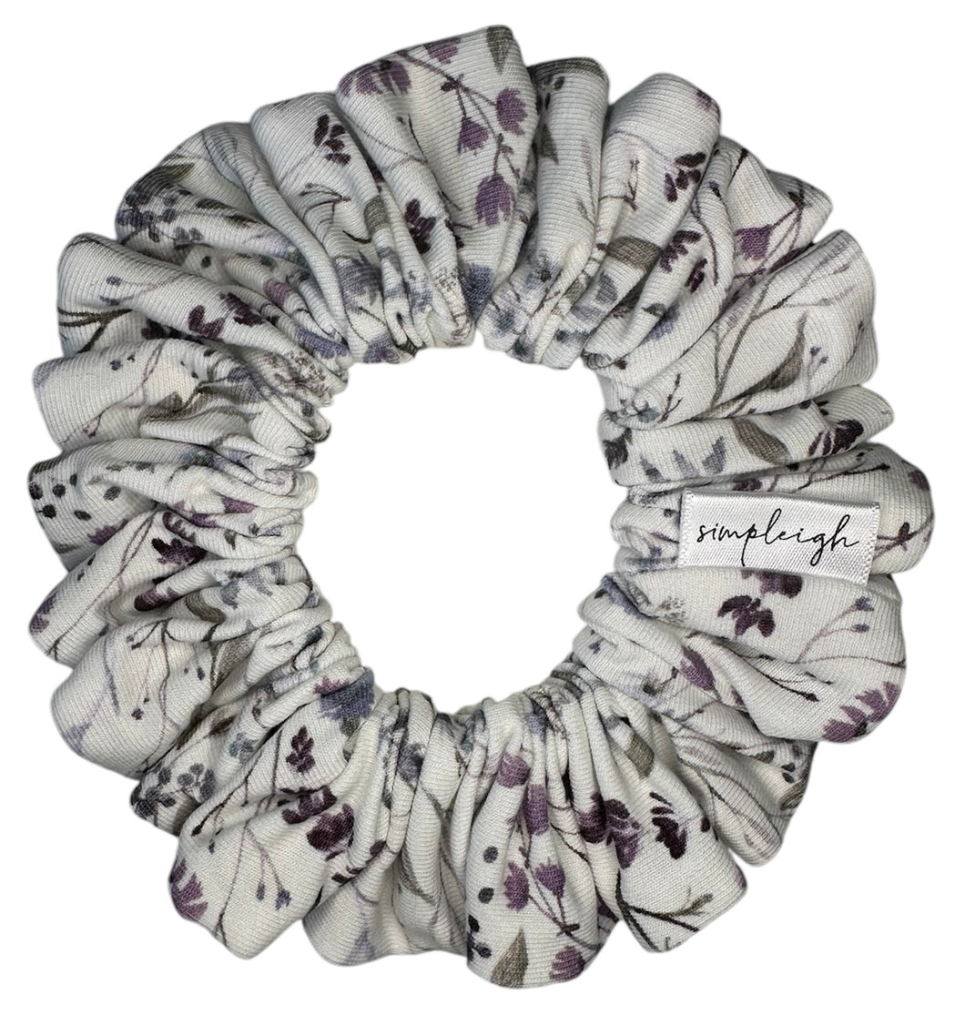 Lavender Wild Flowers Scrunchie