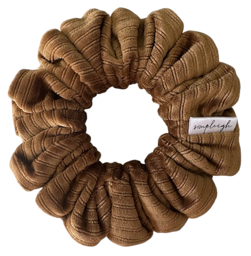 Caramel Corduroy Scrunchie