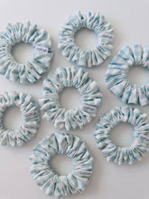 Load image into Gallery viewer, Powder Blue Gingham Scrunchie
