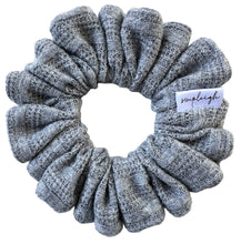 Load image into Gallery viewer, Grey Cashmere Cable Knit Scrunchie - CLEARANCE
