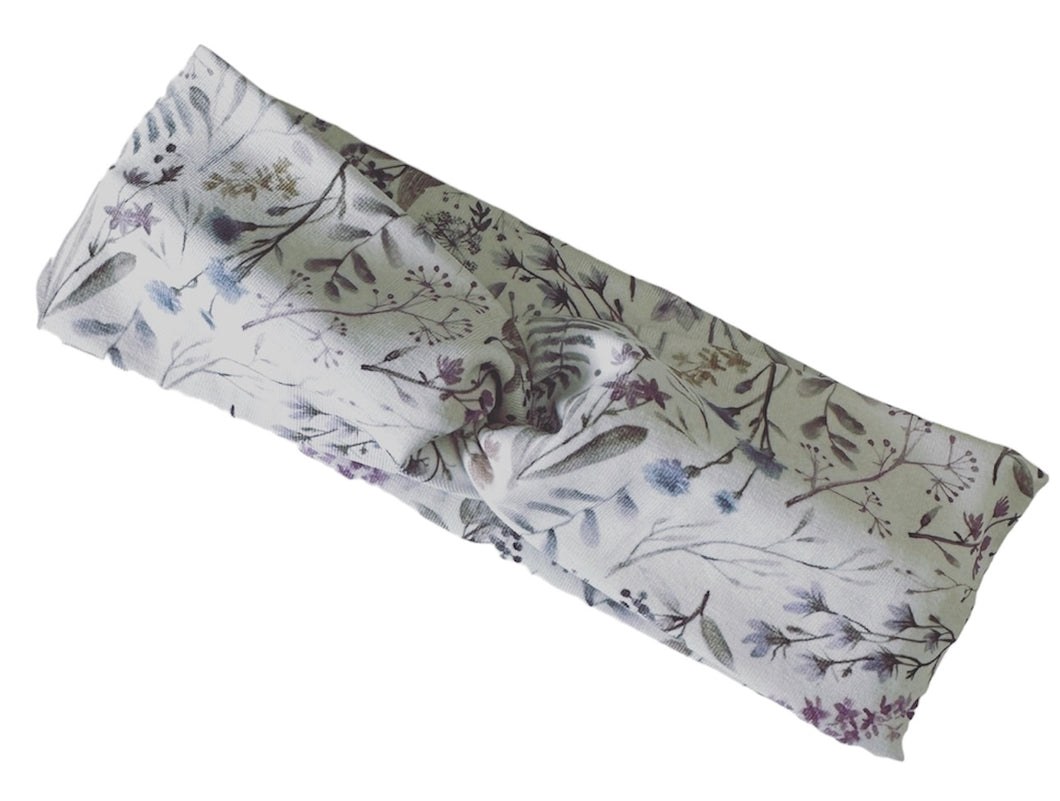 Lilac Floral Twist Headband