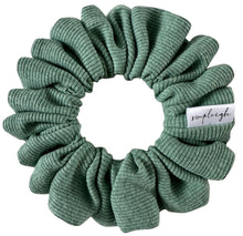 Load image into Gallery viewer, Sage Bamboo Ribbed Scrunchie
