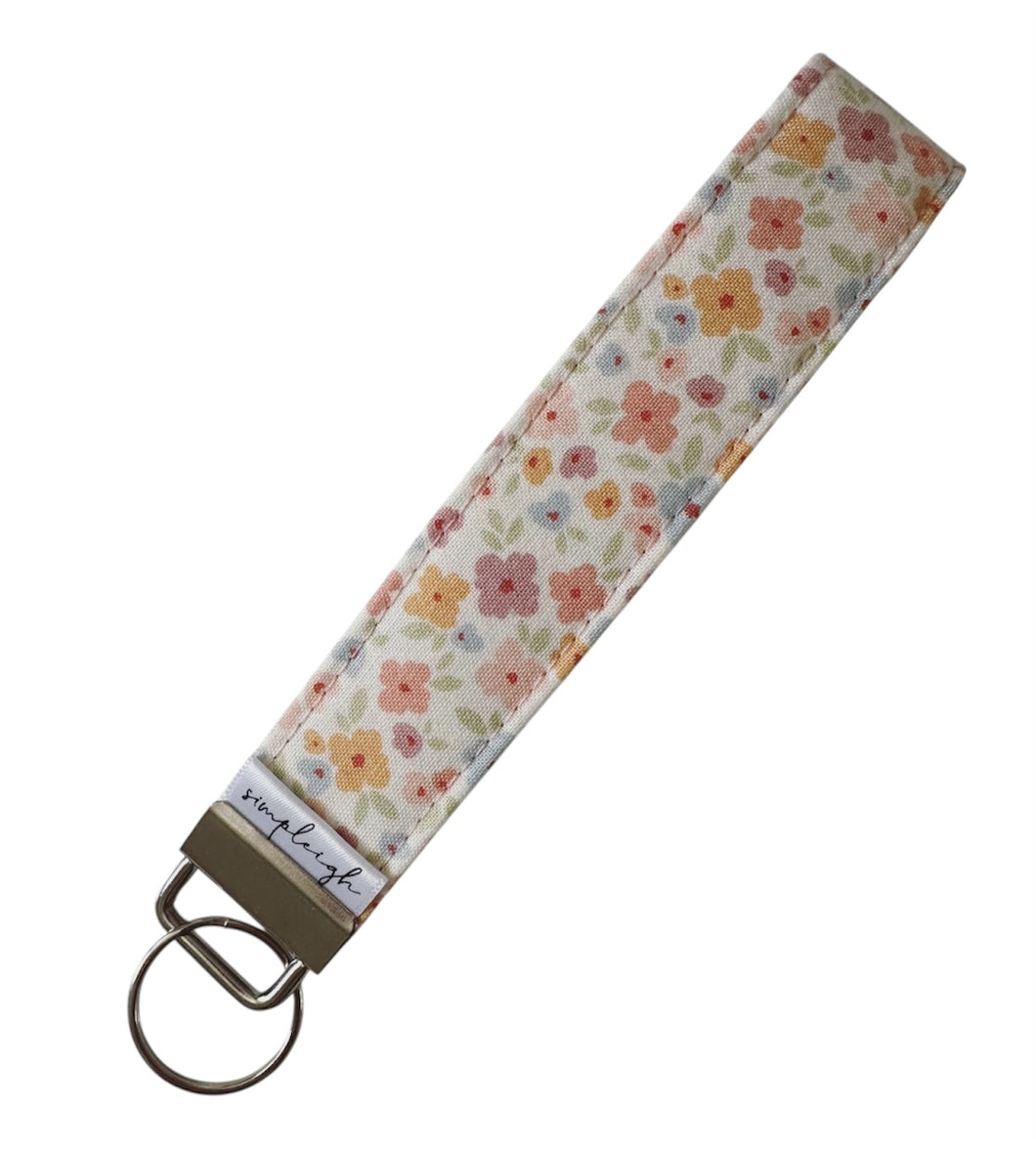 Key Wristlet - Pastel Floral
