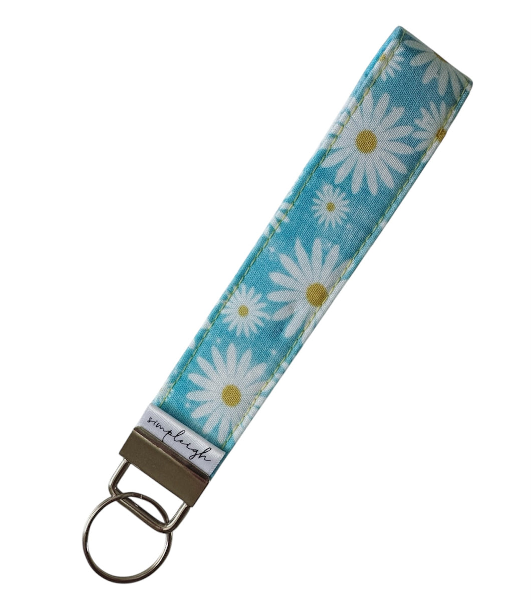 Key Wristlet - Daisy