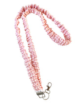 Load image into Gallery viewer, Rose Gingham Scrunchie Lanyard
