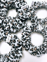 Load image into Gallery viewer, Denim Leopard Scrunchie - CLEARANCE
