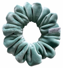 Load image into Gallery viewer, Seafoam Velour Scrunchie - CLEARANCE
