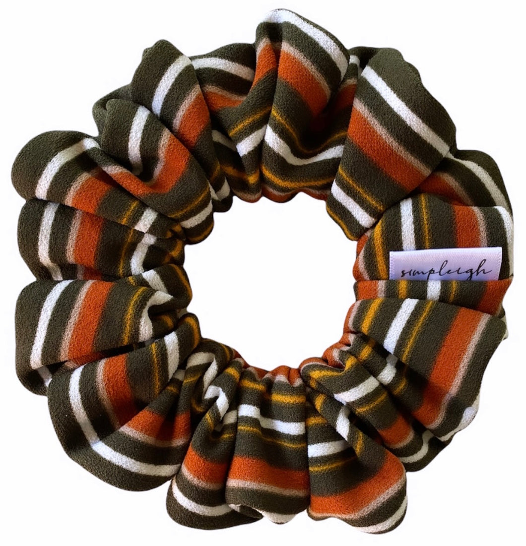 Autumn Stripe Scrunchie - CLEARANCE