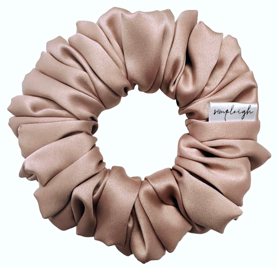 Blush Satin Scrunchie