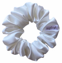 Load image into Gallery viewer, Like A Virgin Satin White Scrunchie
