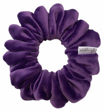 Load image into Gallery viewer, Amethyst Velour Scrunchie - CLEARANCE
