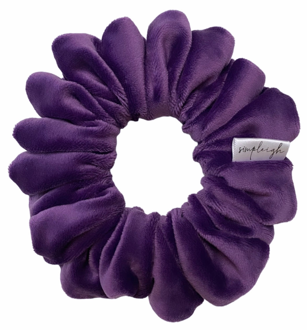 Amethyst Velour Scrunchie - CLEARANCE