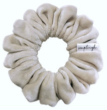 Load image into Gallery viewer, Vanilla Latte Velour Scrunchie - CLEARANCE
