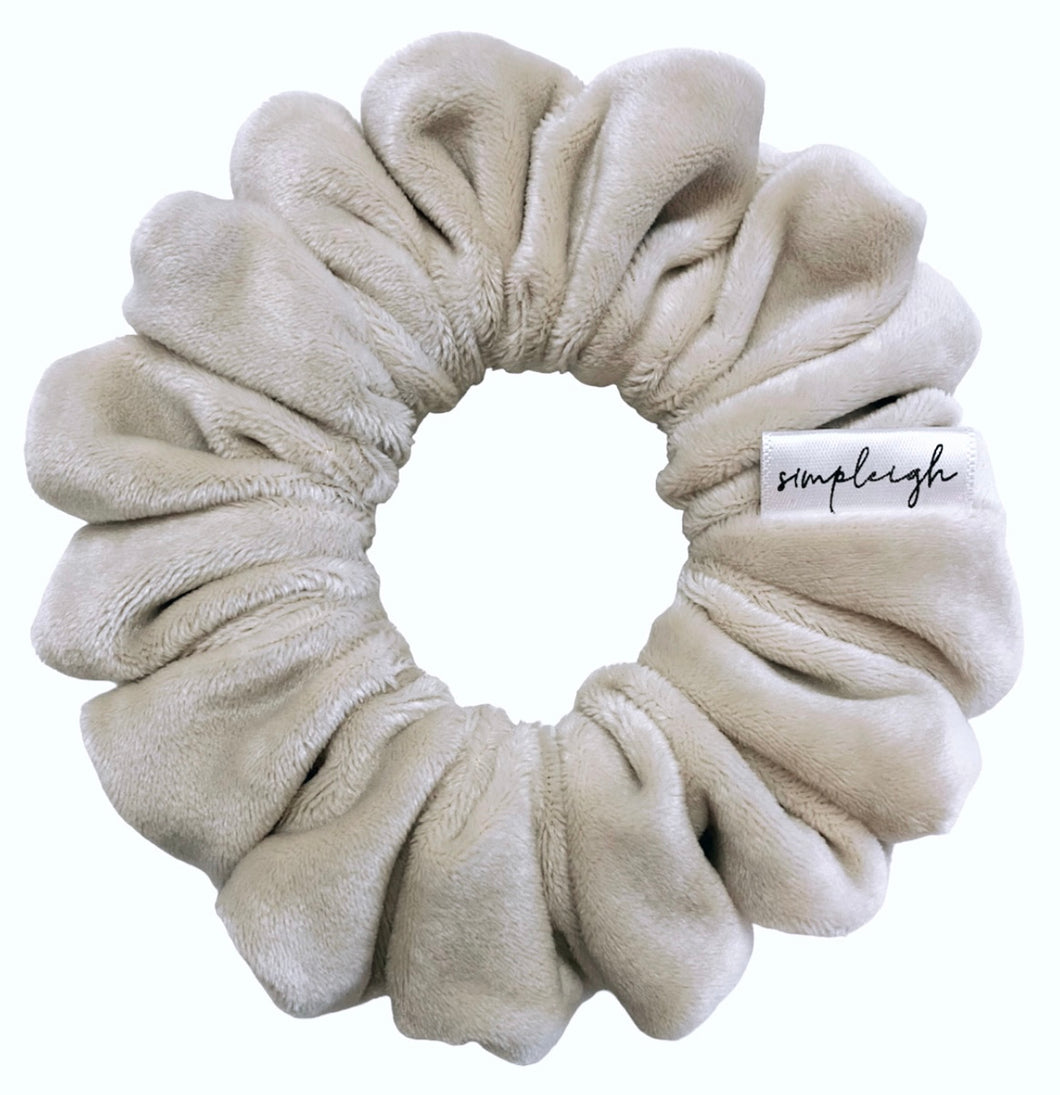 Vanilla Latte Velour Scrunchie - CLEARANCE