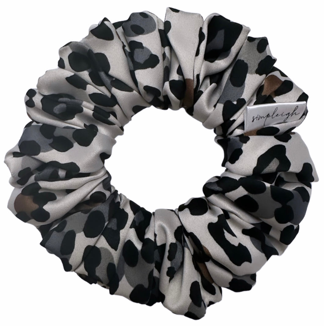 Leopard Satin Scrunchie - CLEARANCE