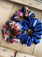 Load image into Gallery viewer, Sapphire Satin Scrunchie - CLEARANCE
