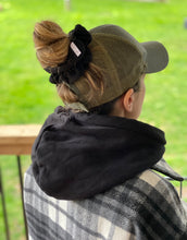 Load image into Gallery viewer, The Jet Black Puffer Scrunchie
