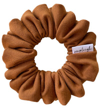 Load image into Gallery viewer, Caramel Café French Terry Scrunchie - CLEARANCE
