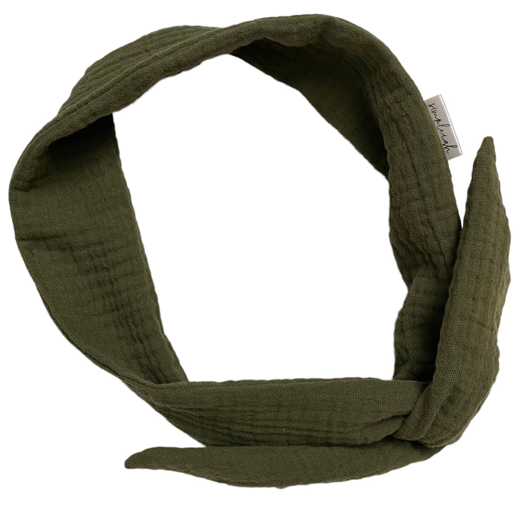 Hunter Organic Muslin Hair Wrap w/ Wire