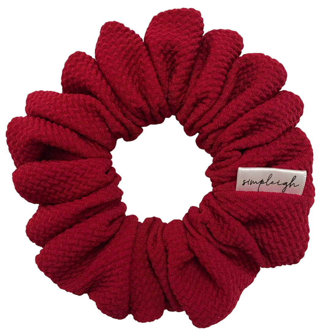 Cranberry Puffer Scrunchie - CLEARANCE