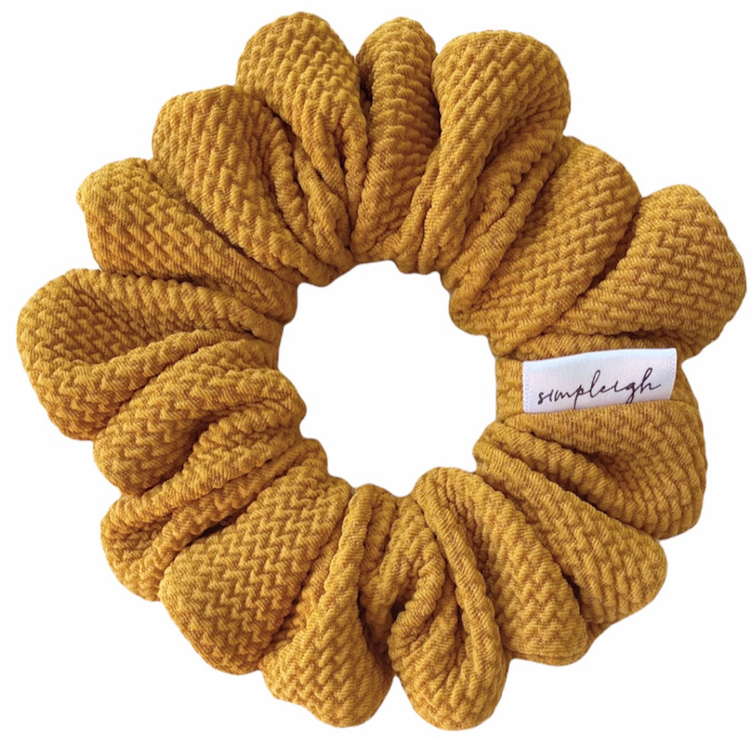 Dijon Puffer Scrunchie