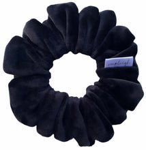 Load image into Gallery viewer, Black Velour Scrunchie - CLEARANCE
