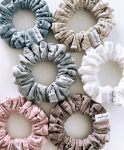 Load image into Gallery viewer, Dusty Rose Bamboo Ribbed Scrunchie - CLEARANCE
